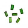 Tourmaline verte à sertir, baguette 4-4.2x8-8.2mm x 1pc