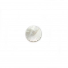 Cabochon Mãe de Pérola redonda plana 10mm x 1pc