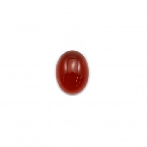Cabochon di agata rossa, forma ovale 6x8mm x 4pz