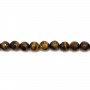 Tiger's Eye Faceted Round 12mm X2 pcs
