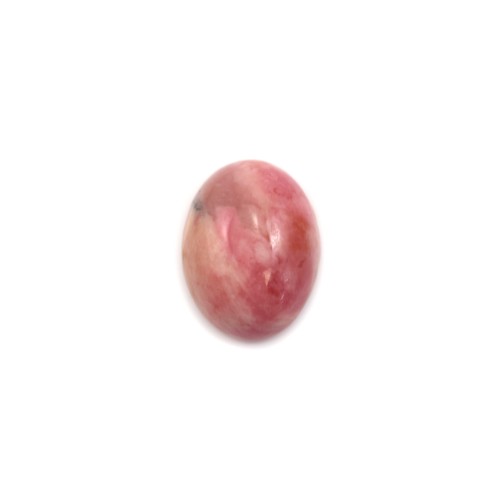 Pink rhodonite cabochon, in oval shape, in size of 7 * 9mm x 4pcs