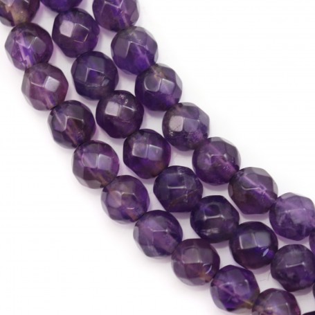 Amethyst Faceted Round 4mm x 40cm
