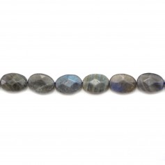 Labradorite Faceted Oval 10*14mm x 2pcs 