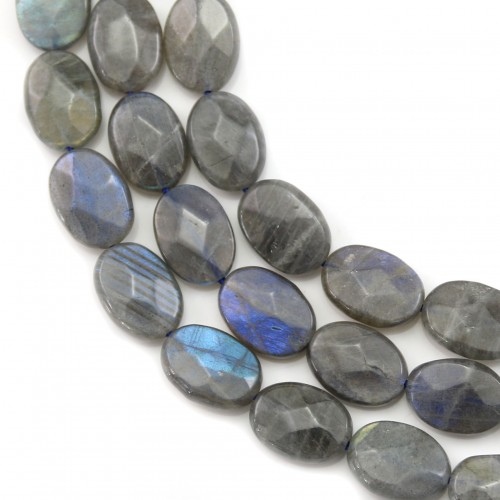Labradorite Faceted Oval 10x14mm x 40cm