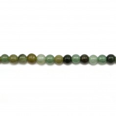 Jade nature redondo 3.5mm x 5pcs