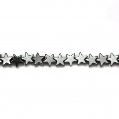 Hematite, in shape of a star, 4mm x 40 cm