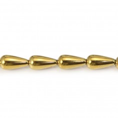 Goccia d'oro di ematite 8x16mm x 2pz