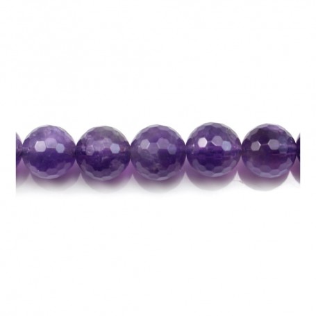 Amethyst faceted round 16mm x 1pc