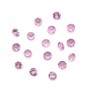 Zafiro rosa claro, talla brillante redonda 2.3-2.8mm x 1pc