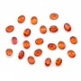 Saphir orange à sertir, taille ovale 3.5x4.5mm x 1pc