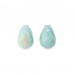 Amazonite Faceted Round Teardrop 6*9mm AAA x 2pcs