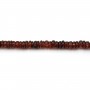 Granate redondo heishi 4-5mm x 41cm