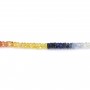 Zaffiro rotondo multicolore heishi sfaccettato 4-5 mm x 39 cm