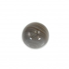 Agata Boswana cabochon, forma rotonda, 3 mm x 5 pz