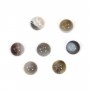 Boswana agate cabochon, in the round shape, 3mm x 5 pcs