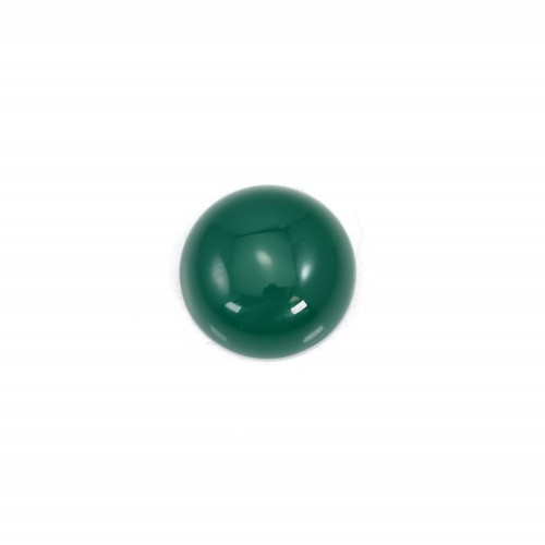 Agata verde rotonda cabochon 10 mm x 2 pezzi