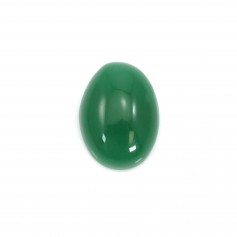 Green aventurine cabochon, in oval shaped, 9x12mm x 1pc