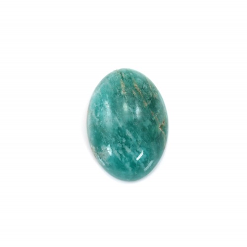 Amazonite cabochon from Peru, in oval shaped, 10*14mm x 1pc
