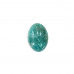 Amazonite cabochon from Peru, in oval shaped, 8x10mm, quality B, x 1pc