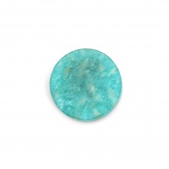 Amazonite of Peru cabochon, in round and flat shape, 12mm x 1pc