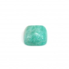 Cabochon Amazonite from Peru, in square shape, 10mm x 1pc