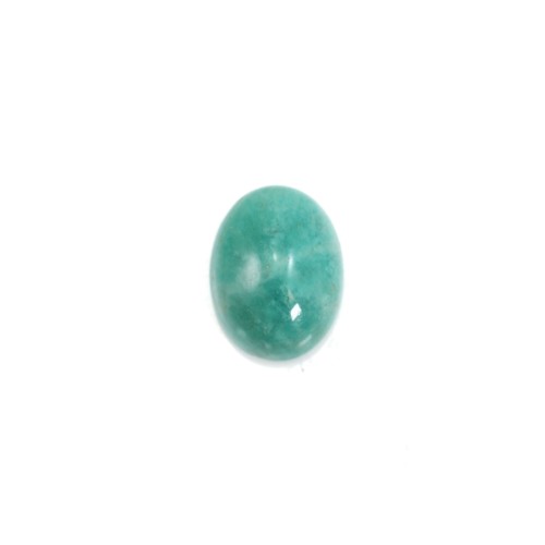 Blue cabochon of amazonite, in round shape, 8mm x 4 pcs