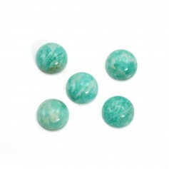 Amazonite cabochon from Peru, in round shape, 16mm x 1pc