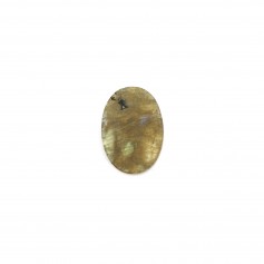 Labradorite cabochon, in oval and flat shape, 10x14mm x 1pc