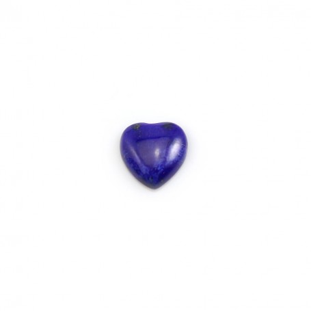 Cabochon Lapis-lazuli cœur 5mm x 1pc