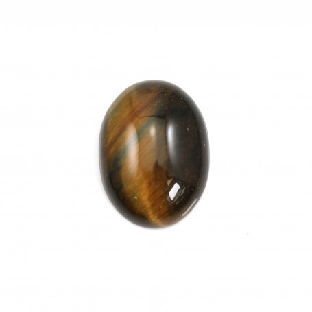 Cabochon yellow tiger's eye oval 15x20mm x 1pc
