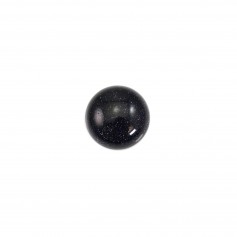 Cabochon Reconstituted Palissandro round 8mm x 4pcs