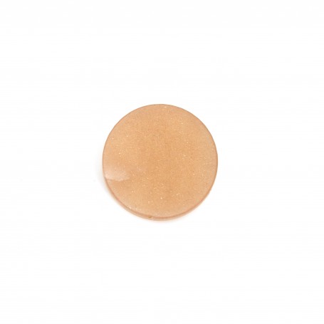 Cabochon de pierre de soleil, de forme ronde plate, 12mm x 1pc