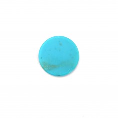Cabochon Turquoise, round and flat shape, 12mm x 1pc