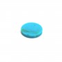 Cabochon Turquoise rond plate 12mm x1pc