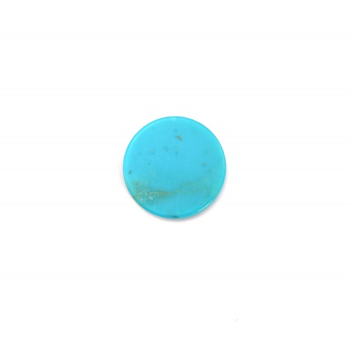 Cabochon Turquoise, round and flat shape, 8mm x 1pc