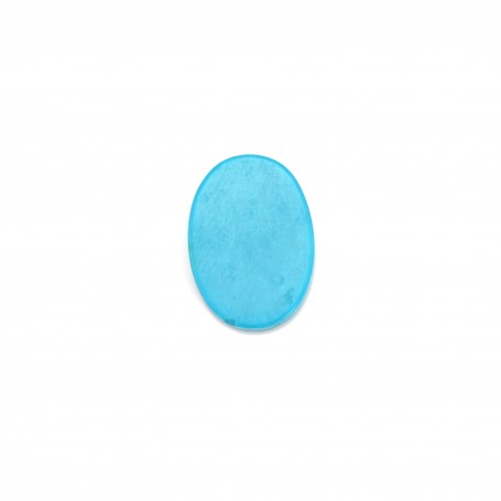 Cabochon Turquoise Ovale plate 10x14mm x1pc