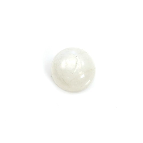 Weißer Mondstein Cabochon rund 6mm x 1pc