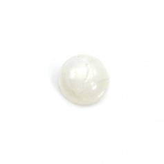 Cabochon pierre de lune blanche rond 6mm x 1pc