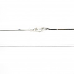 Kette Spiegelmasche Fischgrätenmuster 1.5mm 925er Silber mit Anti-Trending-Behandlung x 45cm