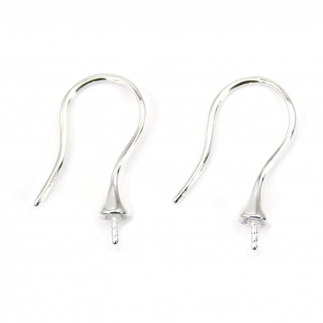 Stainless steel 316L open earring hooks 16x10mm | Manumi.eu