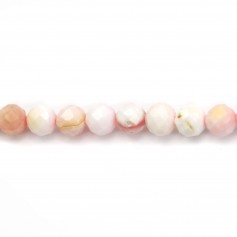 Lambi pink round faceted 4mm x 39cm