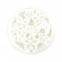 White mother-of-pearl flowers and Butterflies openwork pattern 18mm x 1pc