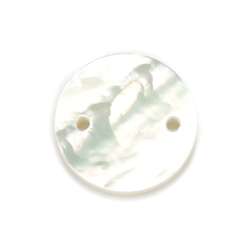 Madreperla rotonda piatta 12 mm x 2 pz