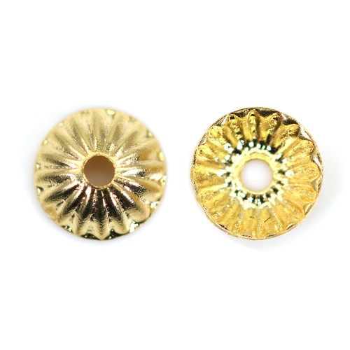 Coppa placcata in oro "flash" su ottone 4,5 mm x 10 pz