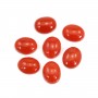 Cabochon Corail rouge Naturel ovale 8x10mm x 1pc