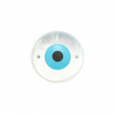 Round Eyes Mother of Pearl 12mm x 1pc
