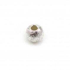 Perle ronde brillante en argent 925 4mm x 10pcs
