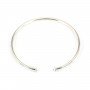 925 sterling silver 58mm flexible bangle for half-driled beads x 1pc