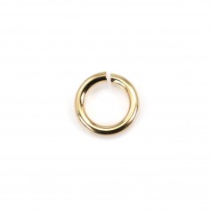 Anéis abertos 3x0,5mm com enchimento de ouro x 10pcs