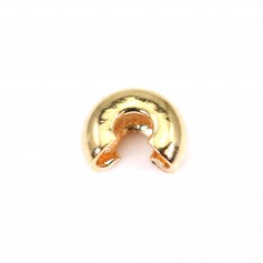 Gold plated knot cover 4mm x 10pcs